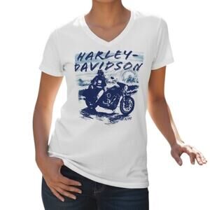 Harley-Davidson Buckeye Dayton OH Graphic Tee Medium White
